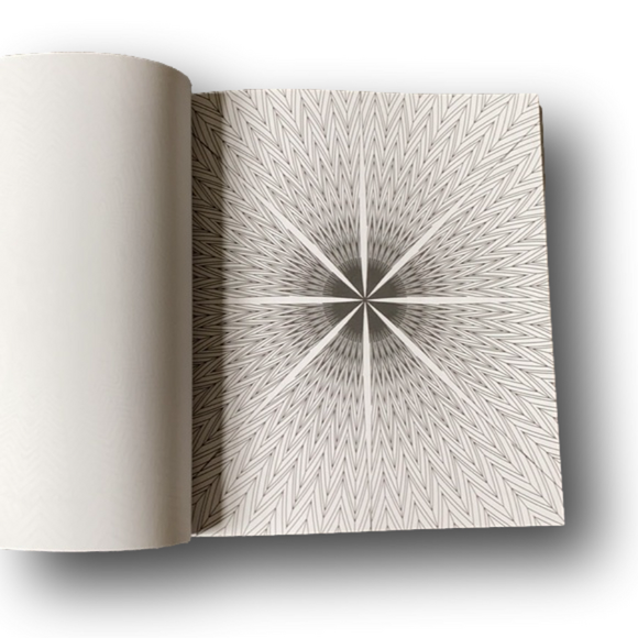 Stress Less Adult Coloring Book - Psychedelic Patterns - Brand New - Picture 4 of 6